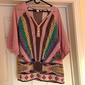 Anthropologie Hey Hoe silk blouse